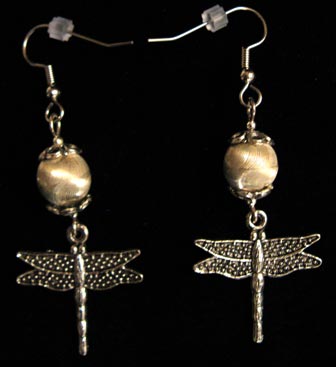 [Carolyn's dragonfly earrings]